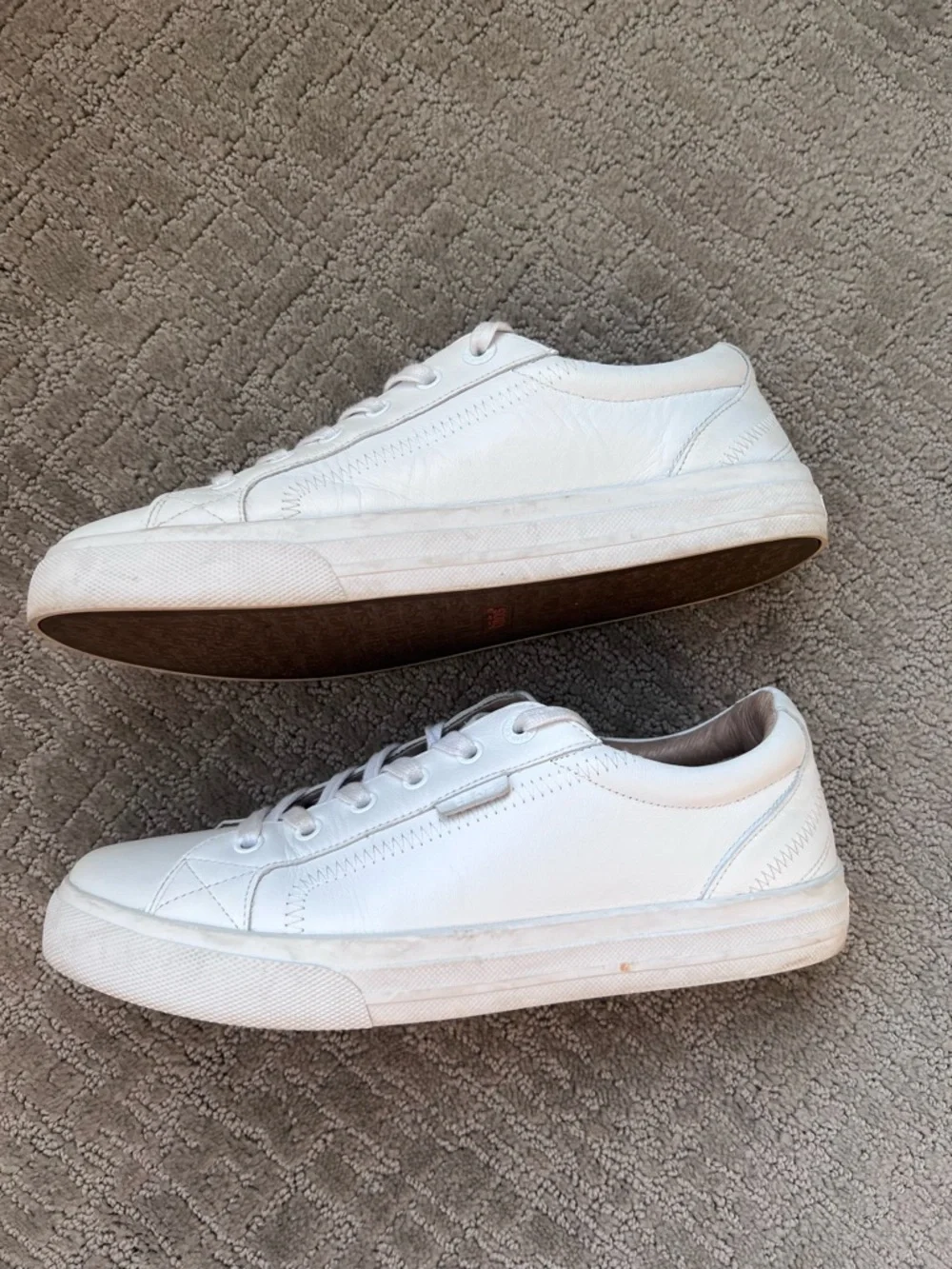 Taos Footwear All-White Leather Sneakers - Picture 4 of 9